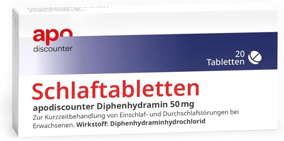 Apodiscounter Schlaftabletten Diphenhydramin 50 mg