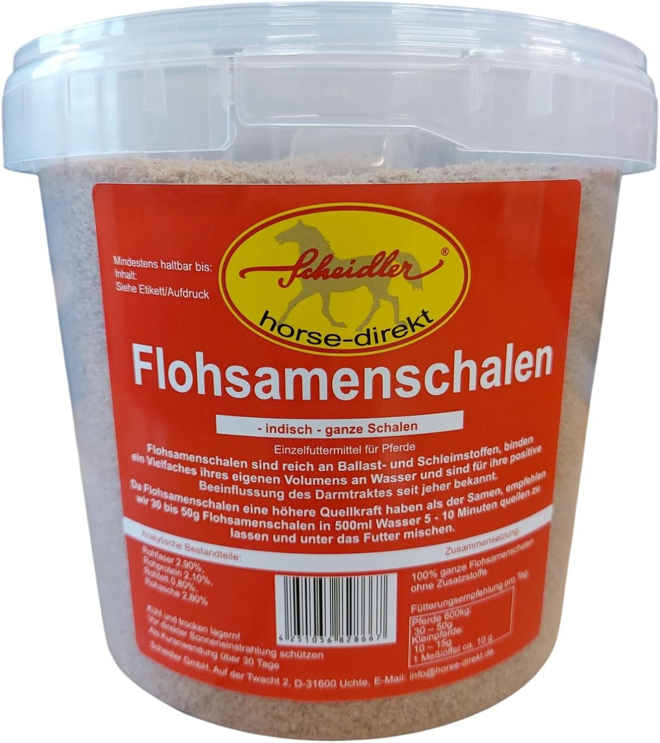 Flohsamenschalen Pferd — reines Psyllium für die Präventionskur